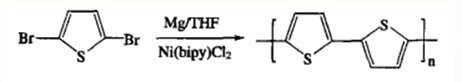 金屬催化劑制備無(wú)取代聚噻吩